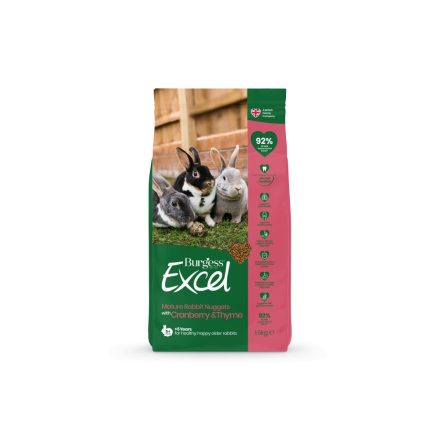 Burgess Excel Mature Rabbit Nuggets with Cranberry & Thyme - 1.5kg
