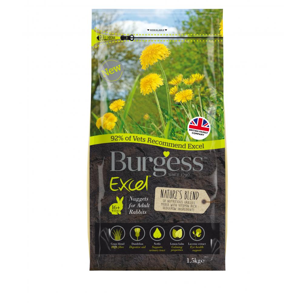 Burgess Excel Rabbit Nuggets Nature's Blend - 1.5kg