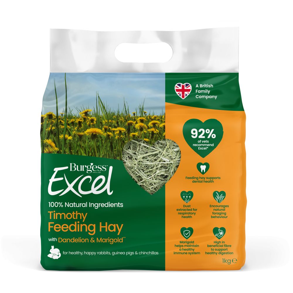 Burgess Excel Timothy Feeding Hay Dandelion & Marigold - 1kg