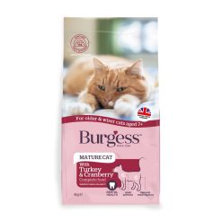 Burgess Mature Cat Turkey & Cranberry - 4kg