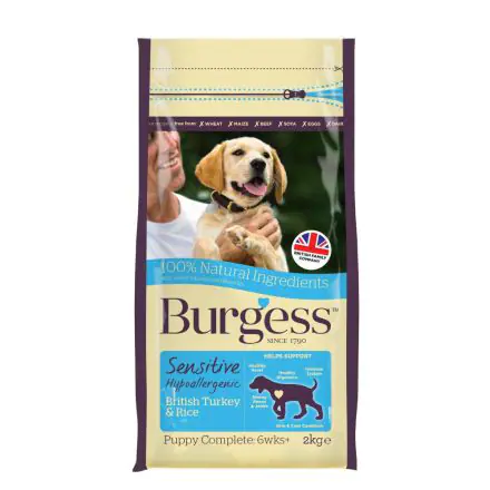 Burgess Sensitive Puppy Turkey & Rice - 2kg