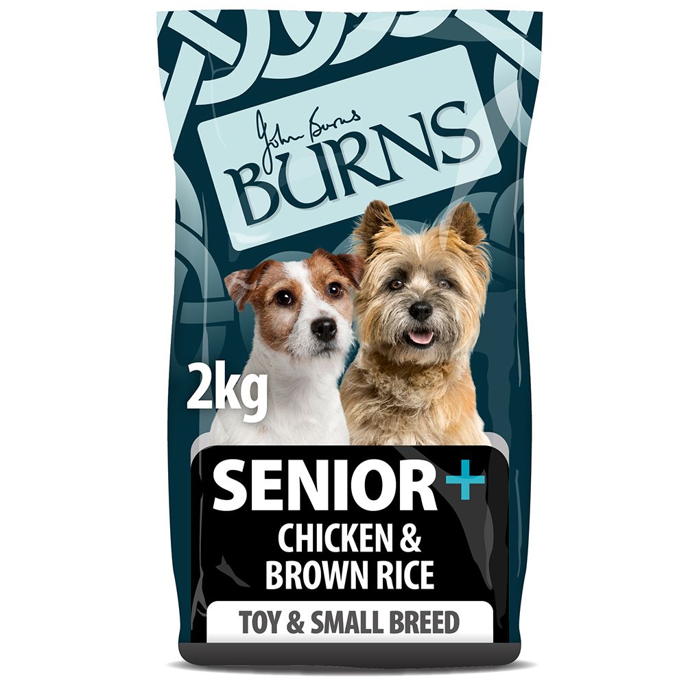 Burns Senior+ Toy & Small Breed - Chicken & Brown Rice Various Sizes