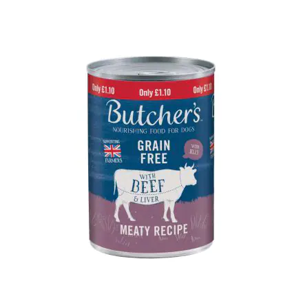Butchers Beef & Liver PM £1.10 - 400g, case of 12