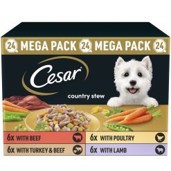 CESAR Country Stew with Chicken & Vegetable in Gravy 24pk - 150g