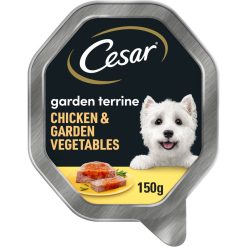 CESAR Garden Terrine With Chicken Garnished with Garden Vegetables 150g - 150g, case of 14