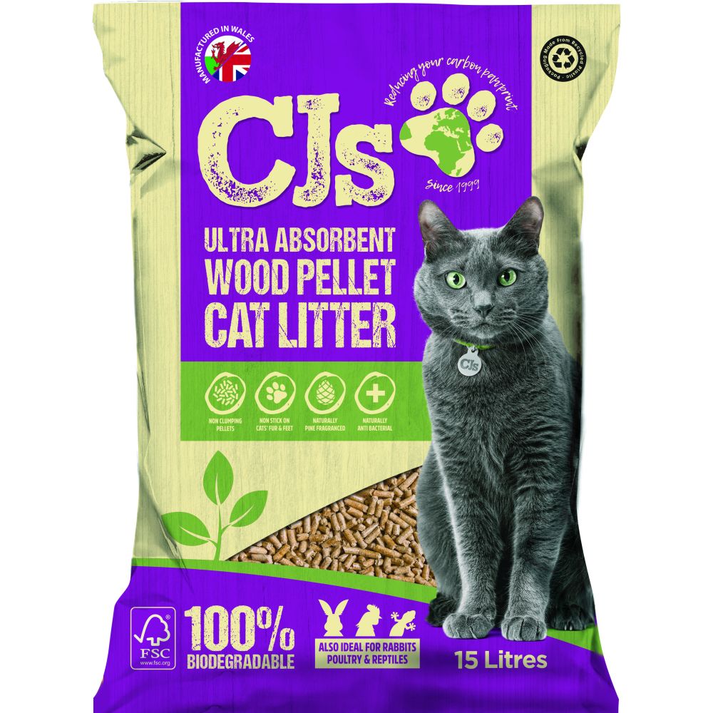 CJ's Ultra Wood Litter Various Sizes