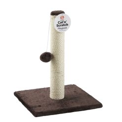 Cat 'N' Scratch Playpost & Ball - 29x29x39cm