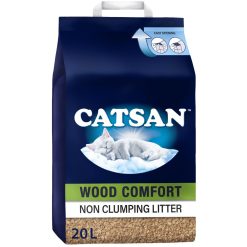 Catsan Wood Comfort Non Clumping Cat Litter - 20 litres