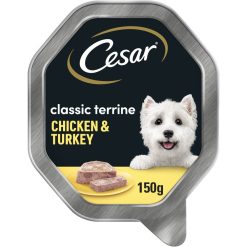 Cesar Classic Terrine Wet Dog Food with Chicken and Turkey 150g - 150g, case of 14