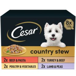 Cesar Country Wet Dog Food Stew Special Selection 8x150g - 150g