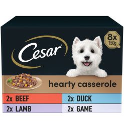 Cesar Hearty Casserole Adult Wet Dog Food Trays Mixed 8 x 150g - 150g