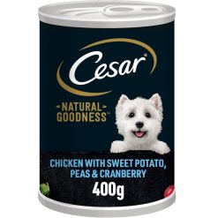 Cesar Natural Goodness Adult Wet Dog Food Tin Chicken & Veg 400g - 400g, case of 6