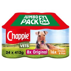 Chappie Adult Wet Dog Food Tins Favourites in Loaf 24 x 412g - 412g