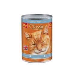 Classic Cat Ocean Fish 80p - 400g, case of 12