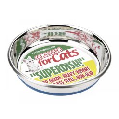 Classic Non Slip Cat Stainless Steel Superdish - 5 inches