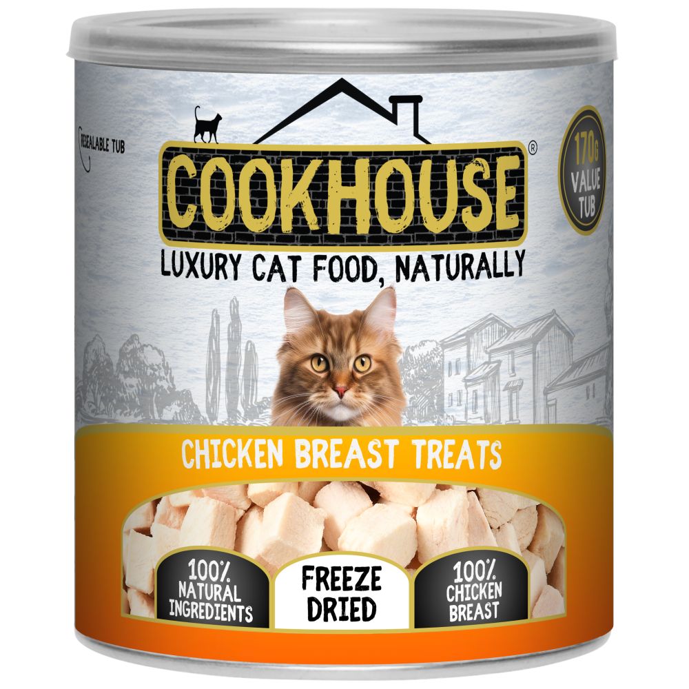 Cookhouse Cat Freeze Dried Chicken Breast Tub - 170g