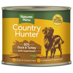 Country Hunter 80% Duck & Turkey with Superfoods - 600g, case of 6