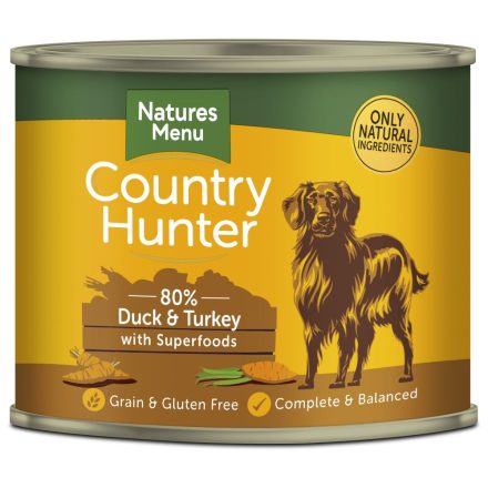 Country Hunter 80% Duck & Turkey with Superfoods - 600g, case of 6