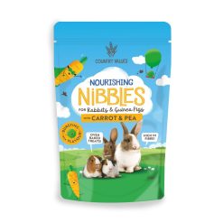 Country Values Nourishing Nibbles Carrot & Pea Treats - 60g
