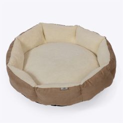 Danish Essentials Quilted Bed Beige Various Sizes