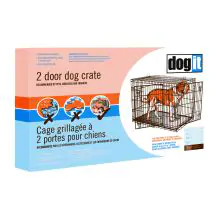 Dogit Wire 2 Door Black Dog Crate - 90585 - Giant