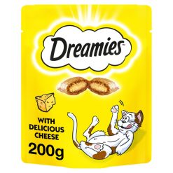 Dreamies Cat Treat Biscuits with Cheese Mega Pack 200g - 200g, case of 6