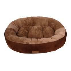 Dubex Ottoman Oval Dog Bed Chocolate & Brown - Large