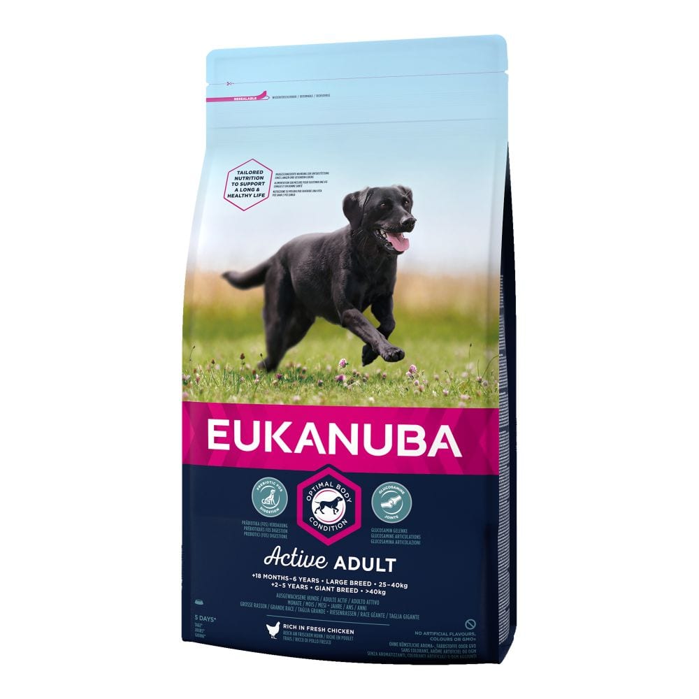EUKANUBA Active Adult Large Breed rich in fresh chicken - 12kg