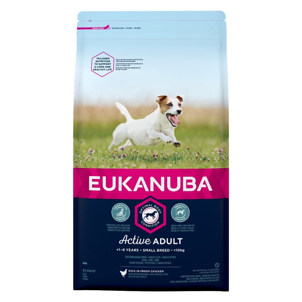 EUKANUBA Active Adult Small Breed Rich In Fresh Chicken - 2kg