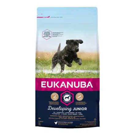 EUKANUBA Developing Junior Large Breed Rich In Fresh Chicken - 12kg