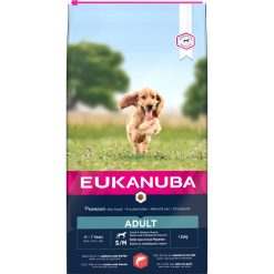 Eukanuba Dog Adult Small & Medium  SALMON & BARLEY WITH A HINT OF SPINACH - 12kg