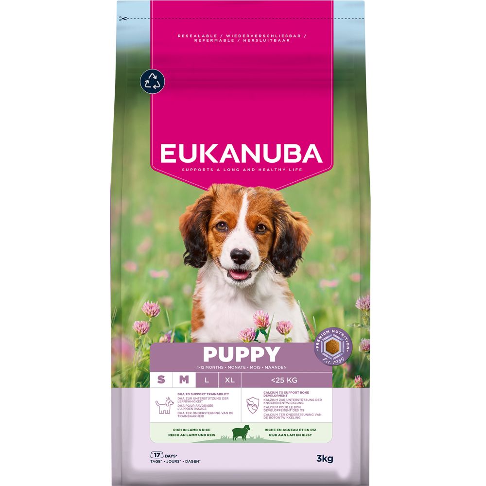 Eukanuba Puppy Small & Medium Breed Lamb - 3kg
