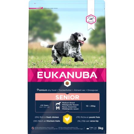 Eukanuba Senior Dog Medium Breed Chicken - 3kg