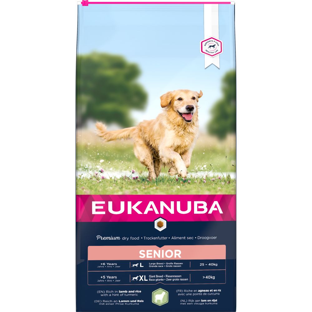 Eukanuba Senior Large Breed Lamb & Rice WITH A HINT OF TURMERIC - 12kg