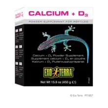 Exo Terra Calcium & D3 Powder - 90g