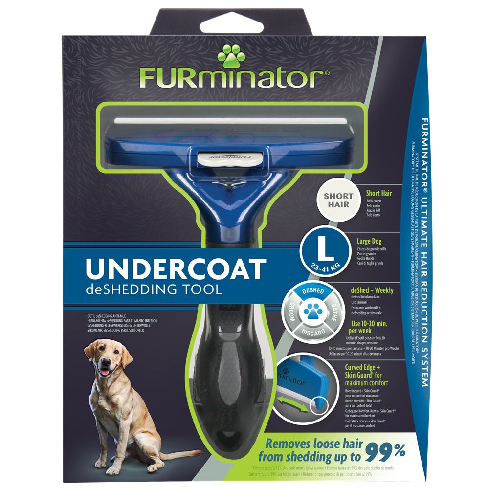 Buy FURminator Undercoat deShedding Tool for Large Short Hair Dog ...