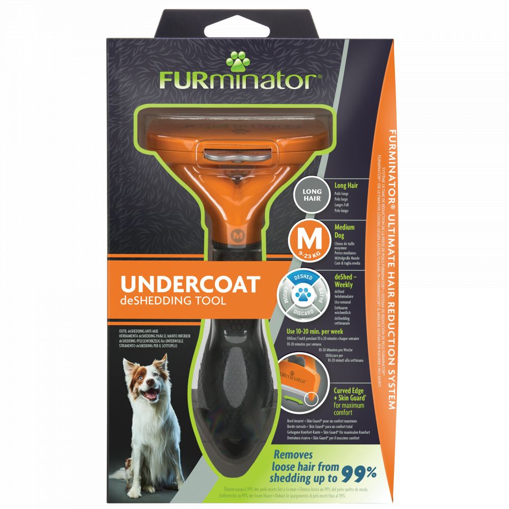Buy FURminator Undercoat deShedding Tool for Medium Long Hair Dog - m ...