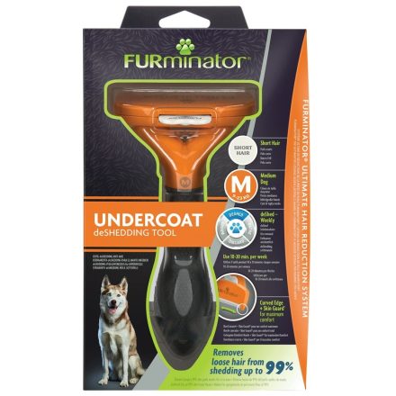 FURminator  Undercoat deShedding Tool for Medium Short Hair Dog - Medium