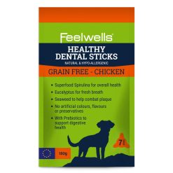 Feelwells Healthy Dental Grain Free Chicken Sticks - 180g