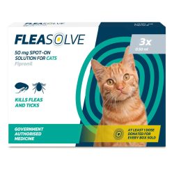 Fleasolve Spot On Flea Treatment - Cat - 3 treatment