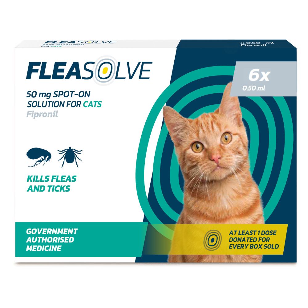 Fleasolve Spot On Flea Treatment - Cat Various Sizes