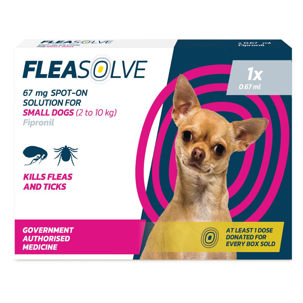 Fleasolve Spot On Flea Treatment - Small Dog Various Sizes