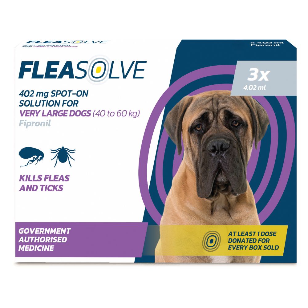 Fleasolve Spot-On Large Dog Various Sizes