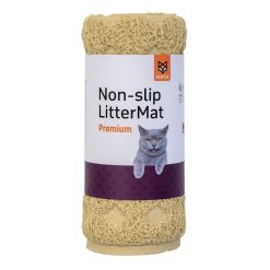 Fofos Cat Litter Mat Non Slip Cream - 60x40x0.7cm