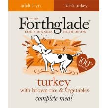 Forthglade Complete Meal Adult Turkey with Brown Rice & Vegetables - 395g, case of 18