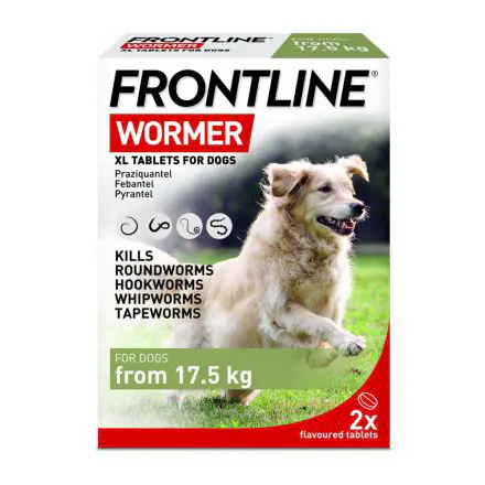 Frontline Wormer Dog Xl - 2tabs