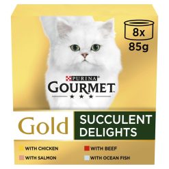 G/met Gold S/del Chk 8pk - 85g, case of 6