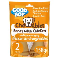 Good Boy Chewables Chicken Medium Bones - 2 pack