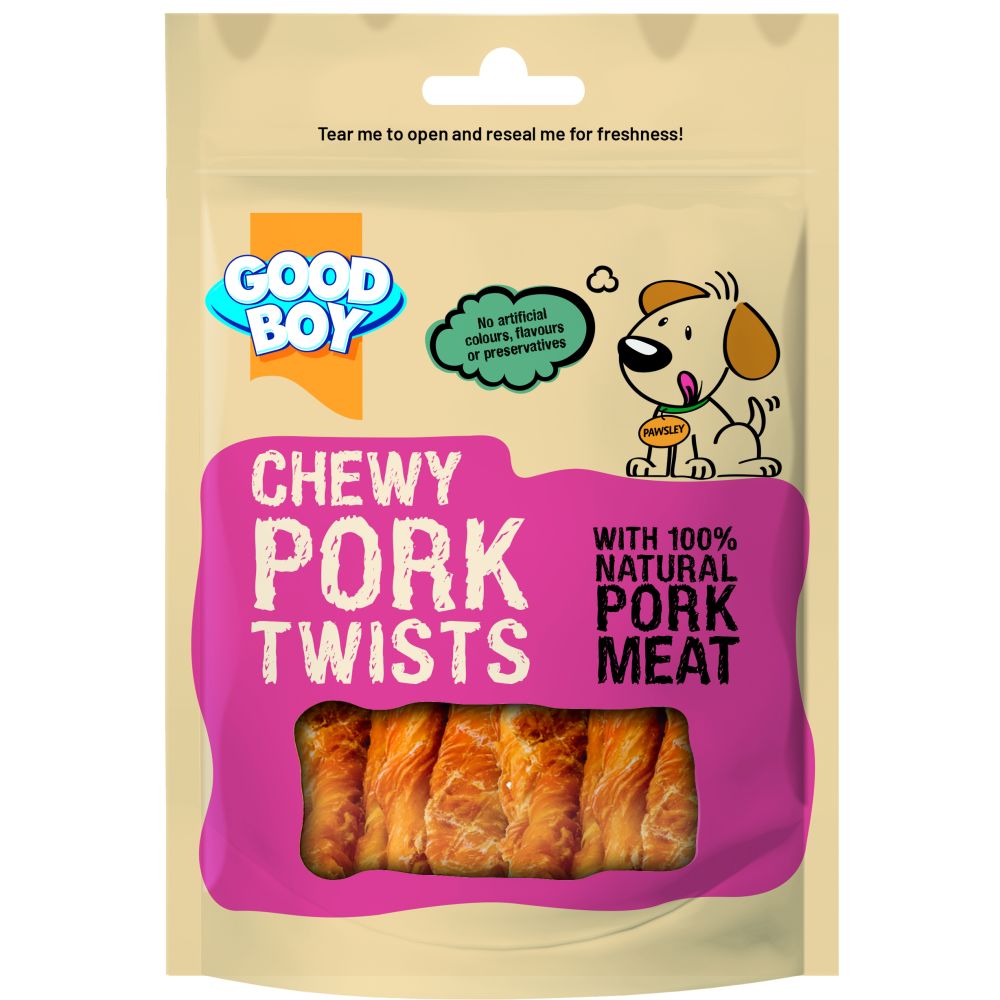 Good Boy Chewy Pork Twists - 60g