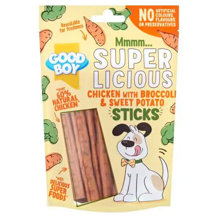Good Boy Chicken with Brocoli & Sweet Potato Sticks - 100g